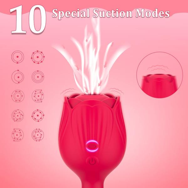 rose clit stimulator-rose vibrator with 10 powerful vibration modes