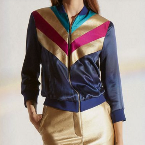 Modern Splicing Rainbow Long Sleeve Sun 