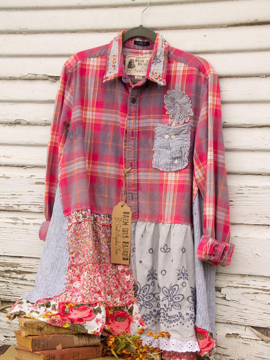 Boho flannel jacket Clearance